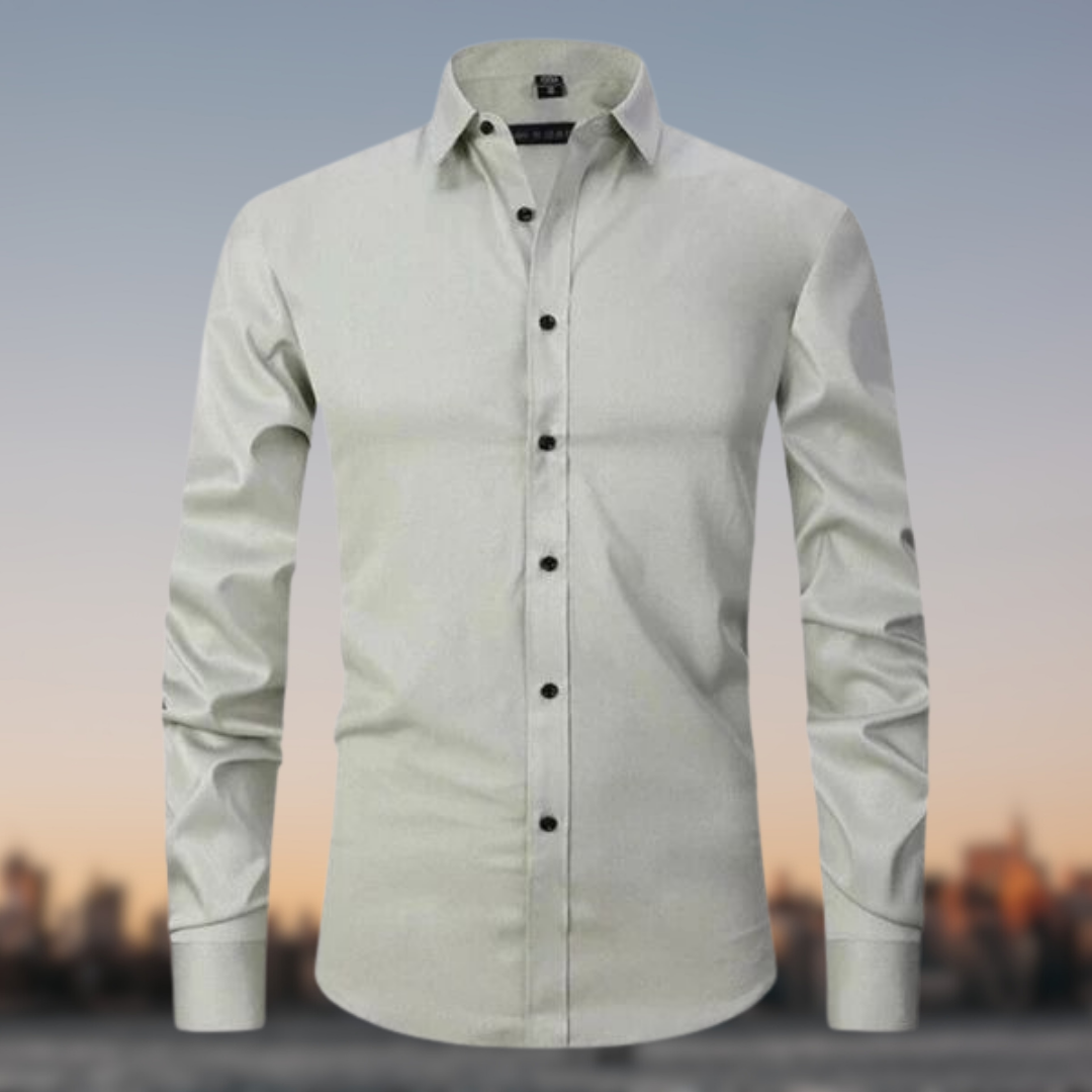 Chemise Classique Blanche Manches Longues