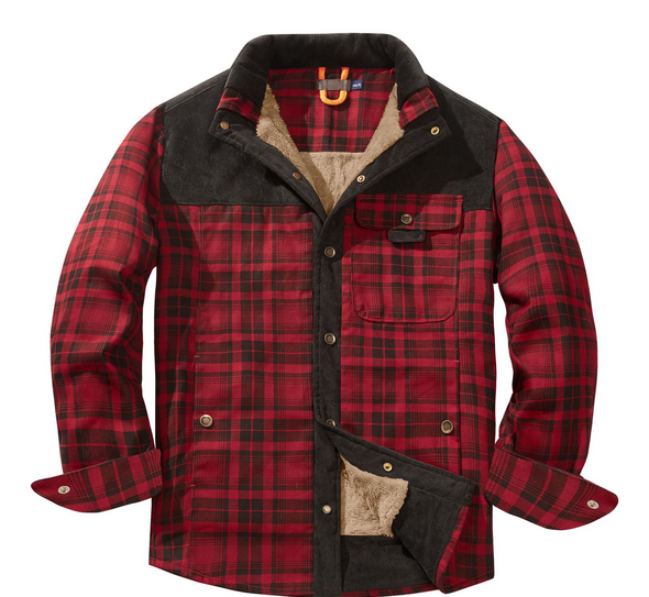 Veste en Flanelle Chauffante pour Homme