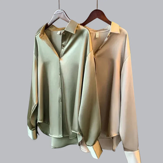 Chemisier Femme en Soie - Blouse Féminine Élégante pour Looks Raffinés - LuxeStyle