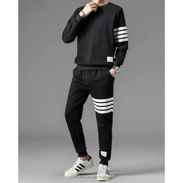 Tenue Décontractée Homme Pull et Pantalon Sport
