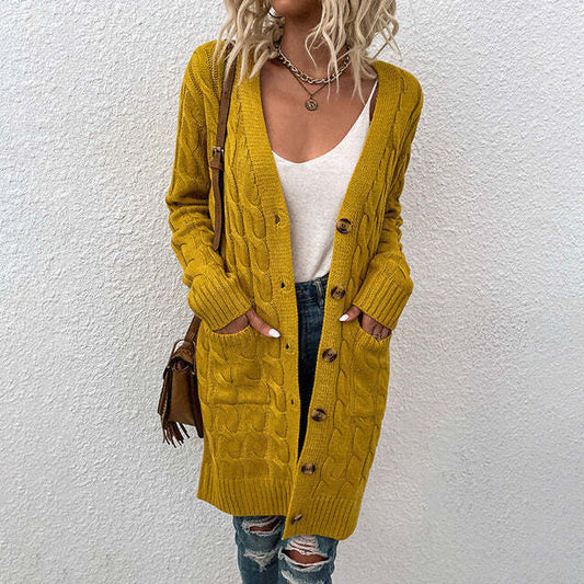 Gilet Femme Très Chaude à Maille Épaisse pour Hiver - LuxeStyle