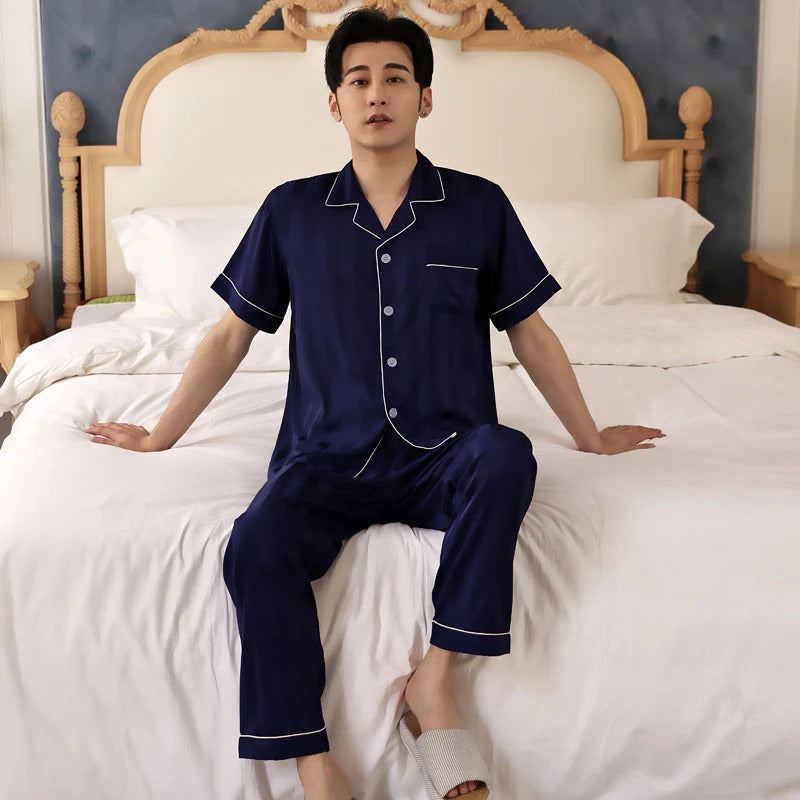 Pyjama Homme Rayé Confortable Nuit