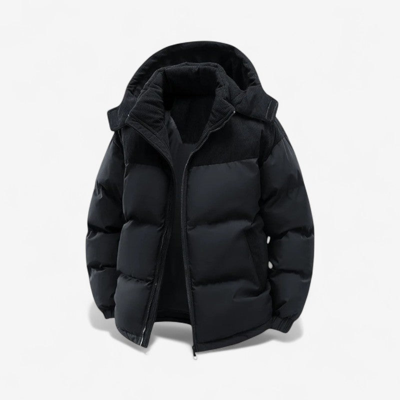 Veste Hiver à Capuche avec Poches Zippées