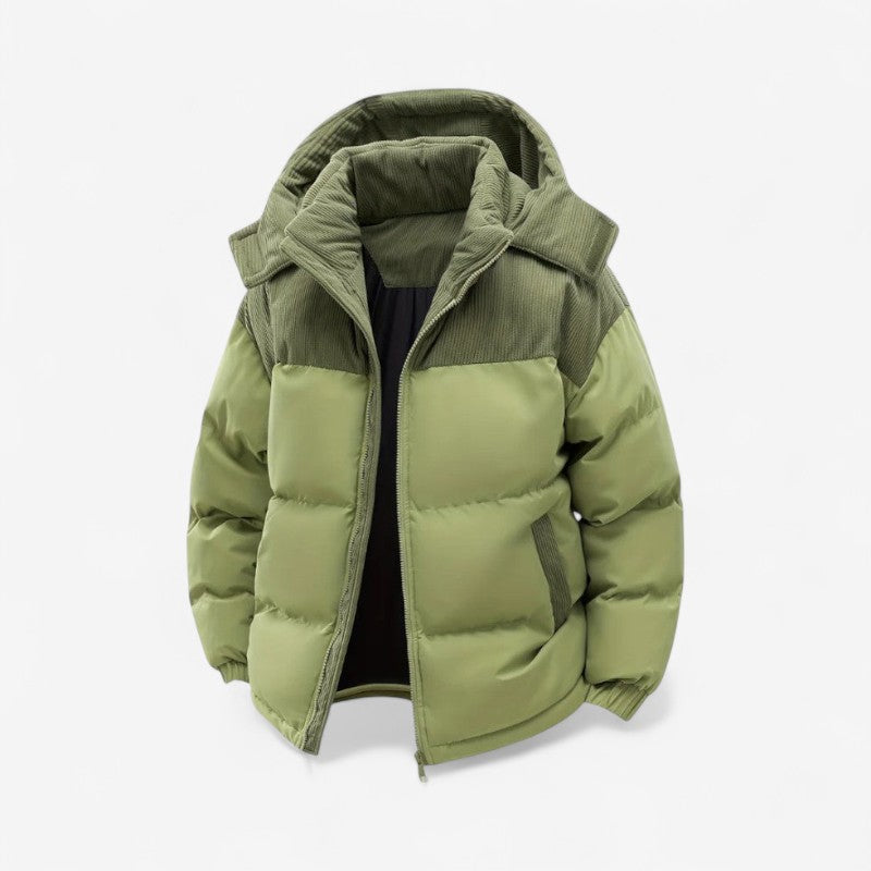 Veste Hiver à Capuche avec Poches Zippées
