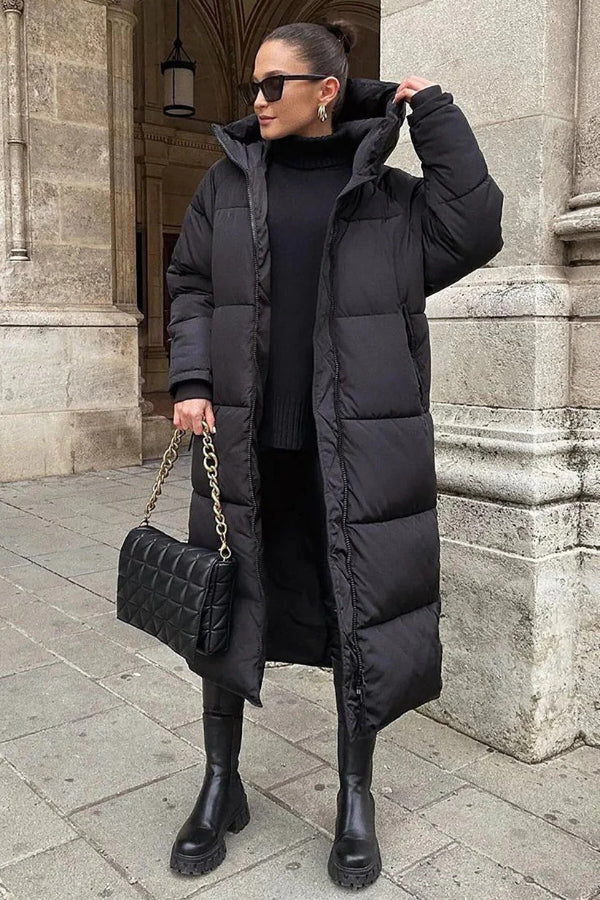 Parka Femme Élégante Hiver - Manteau Long Capuche Legère - LuxeStyle