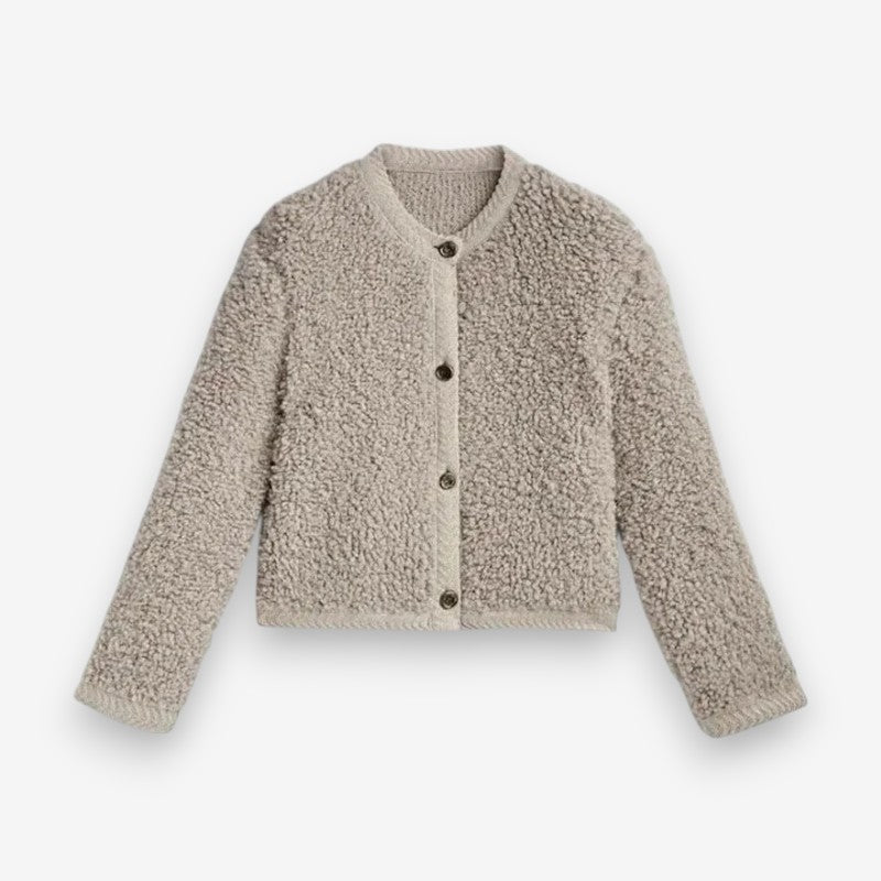 Cardigan Élégant Manches Longues Taille Affûtée - LuxeStyle