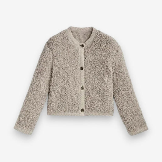 Cardigan Élégant Manches Longues Taille Affûtée - LuxeStyle