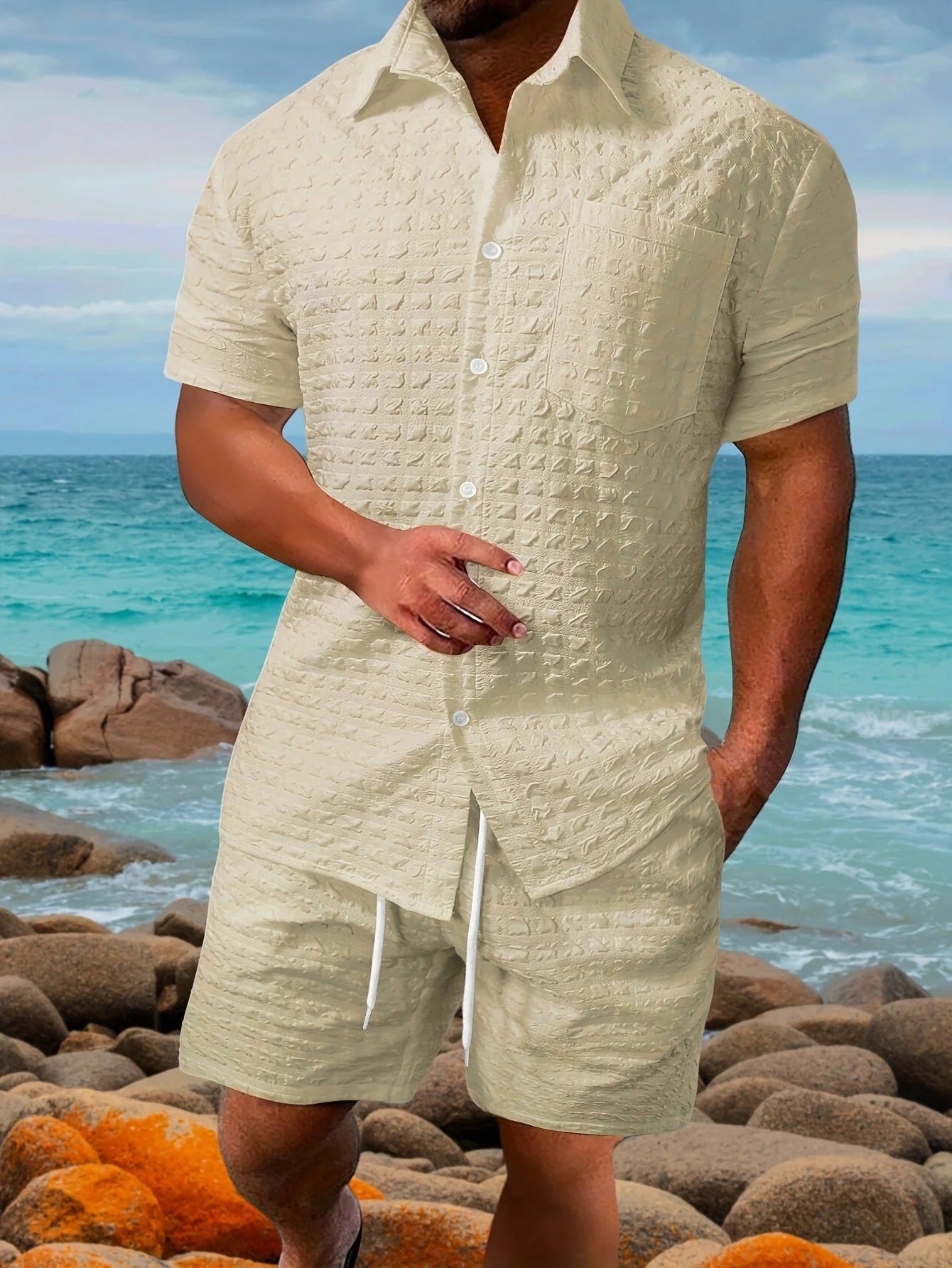 Tenue Été Homme Chemise et Short Colorés - LuxeStyle