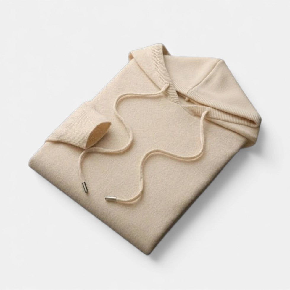 Pull à capuche en coton doux femme