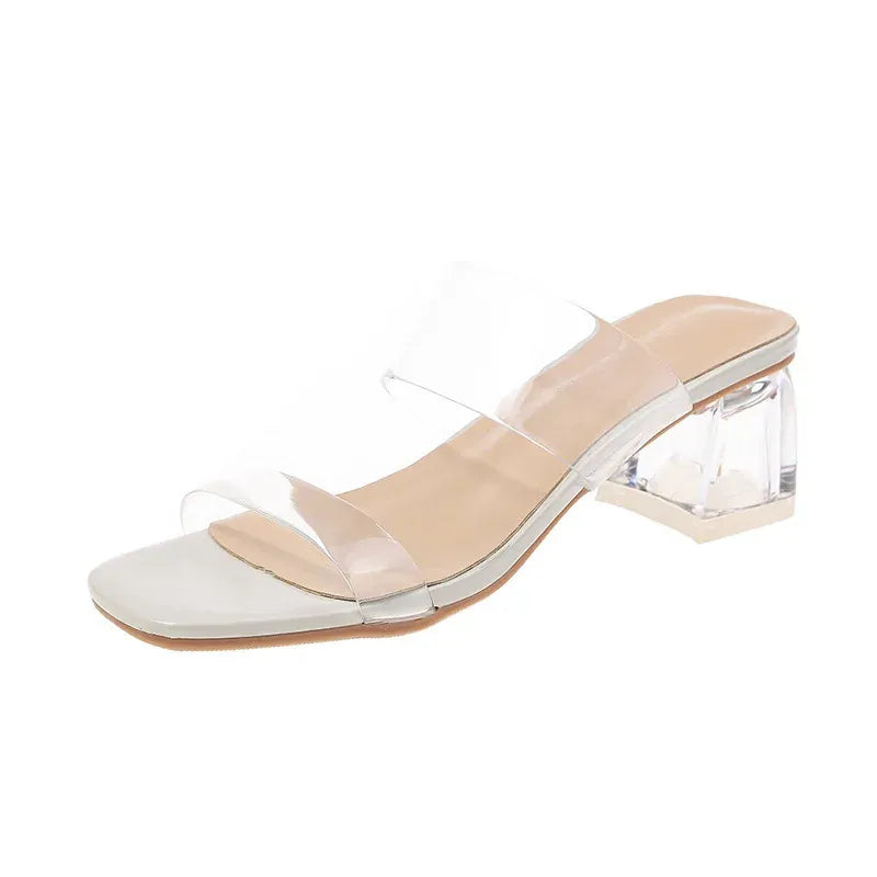Sandales Été Désirables à Talon Décoratif pour Femme - LuxeStyle
