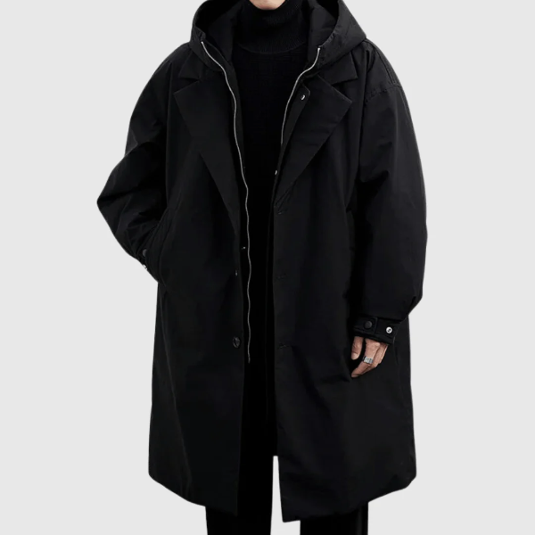 Manteau Imperméable Homme avec Capuche pour Jours de Pluie - LuxeStyle