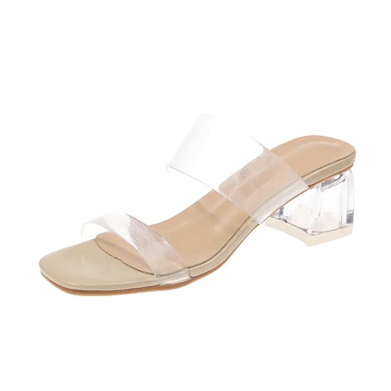 Sandales Été Désirables à Talon Décoratif pour Femme