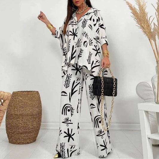 Tenue Été Femmes : Chemise et Pantalon Confort - LuxeStyle