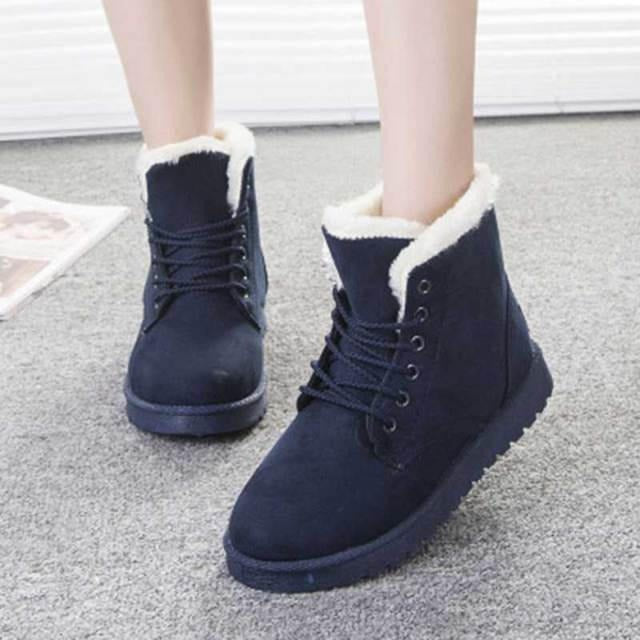 Bottines Femme Hiver avec Semelles Grip