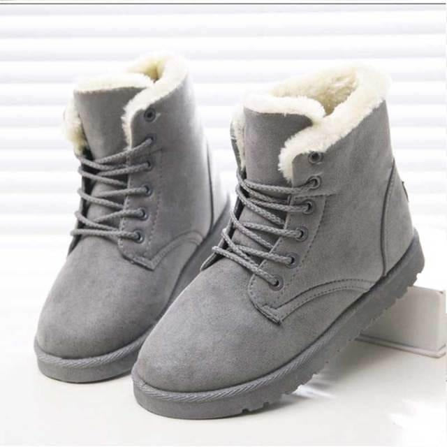 Bottines Femme Hiver avec Semelles Grip