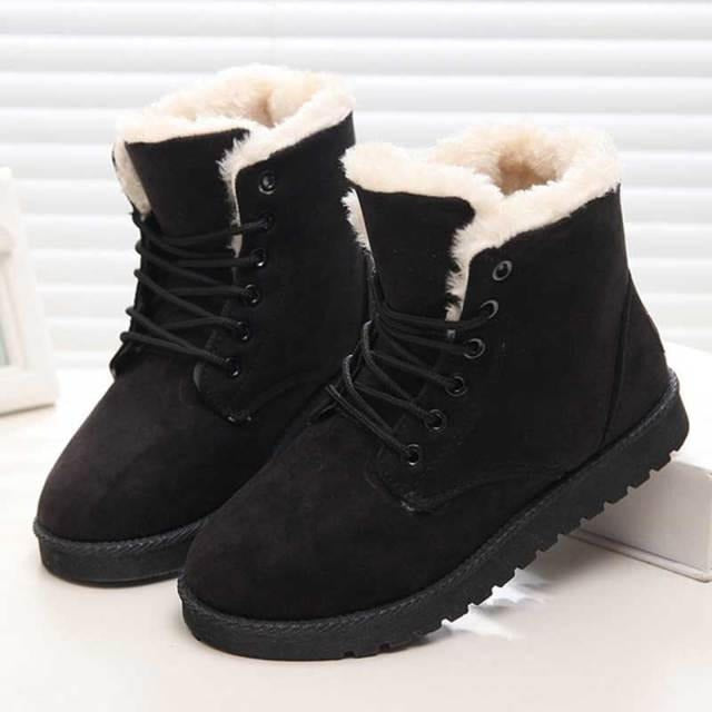 Bottines Femme Hiver avec Semelles Grip