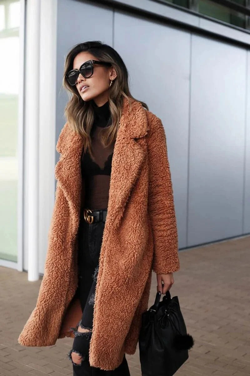 Manteau Femme Hiver Doux et Confortable - Veste Oversize Chaleureuse