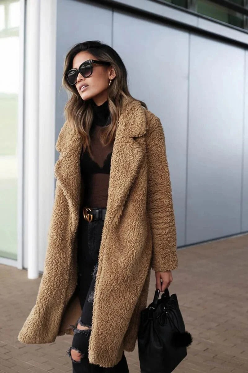 Manteau Femme Hiver Doux et Confortable - Veste Oversize Chaleureuse