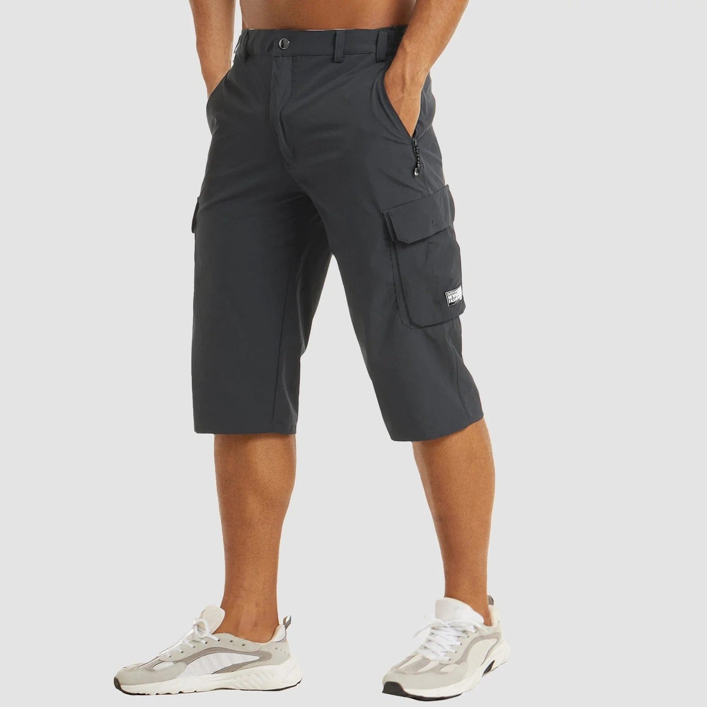 Pantalon Court Léger Élastique Homme Été
