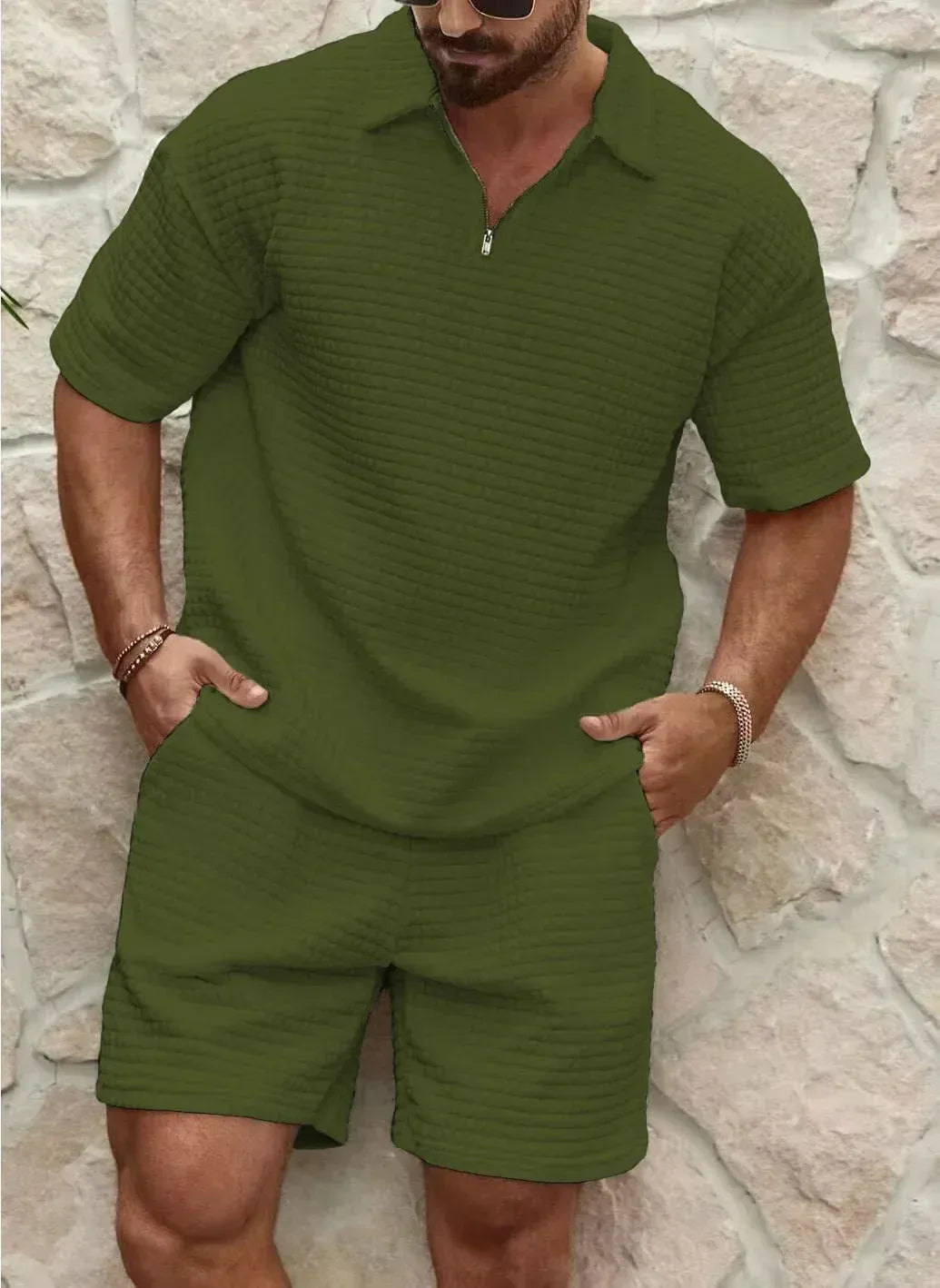 Tenue Été Homme Deux Pièces Décontractée