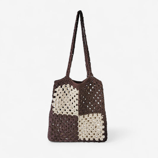 Sac à main polyvalent à motifs géométriques avec poignée réglable - LuxeStyle