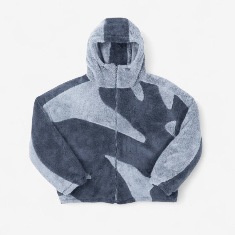 Veste Polaire Chaude à Capuche Étanche