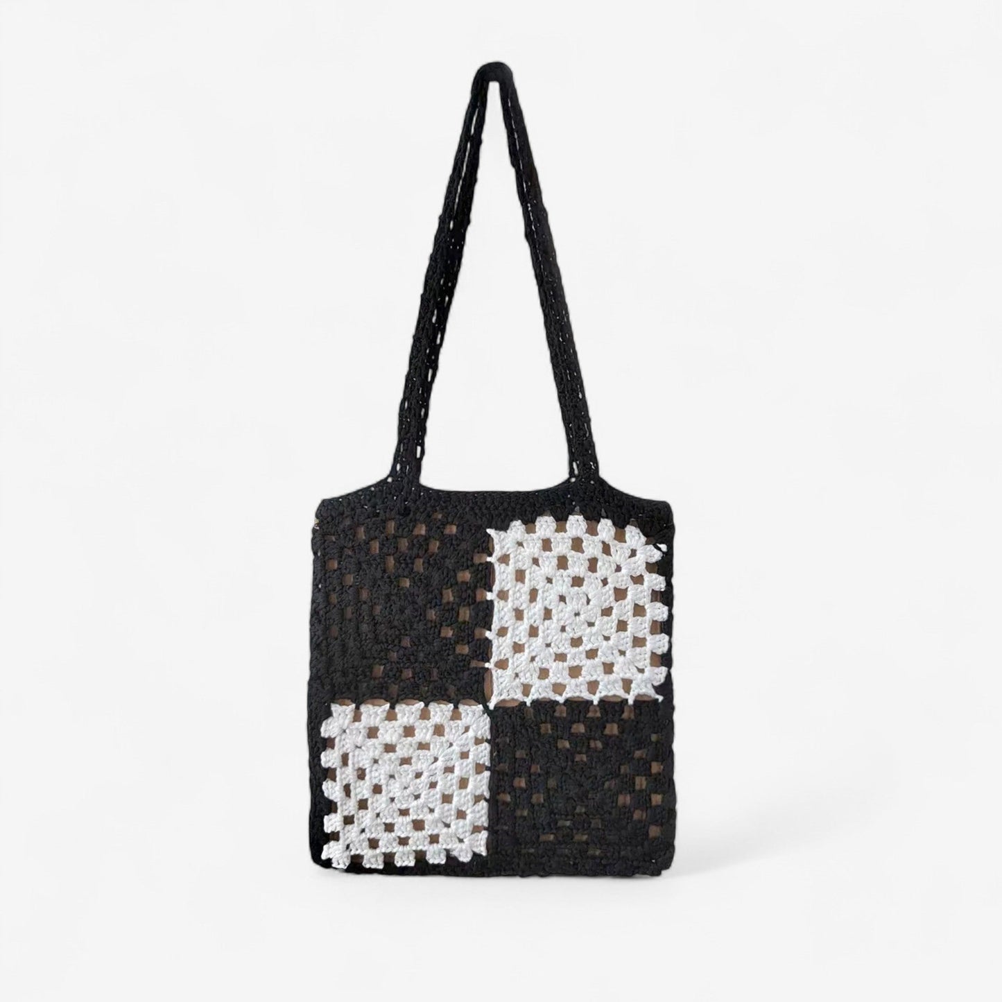 Sac à main polyvalent à motifs géométriques avec poignée réglable