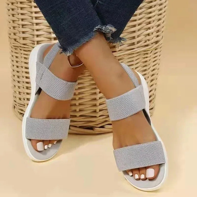 Sandales Été Comfort pour Femmes avec Sangles Élargies