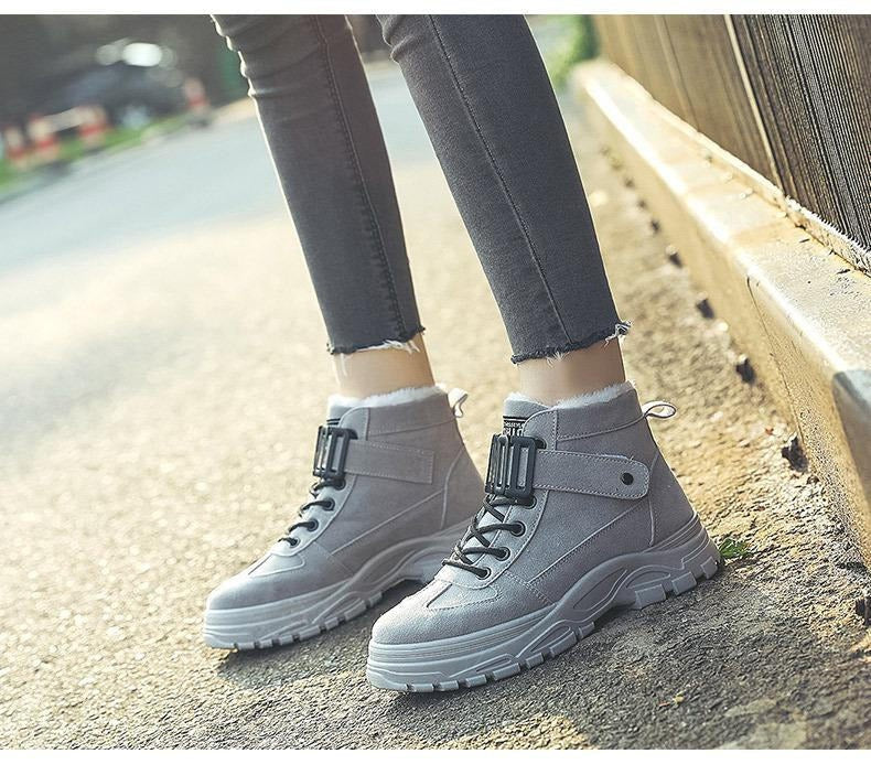 Bottes Femmes Hiver avec Semelles Anti-Dérapantes