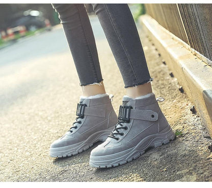 Bottes Femmes Hiver avec Semelles Anti-Dérapantes