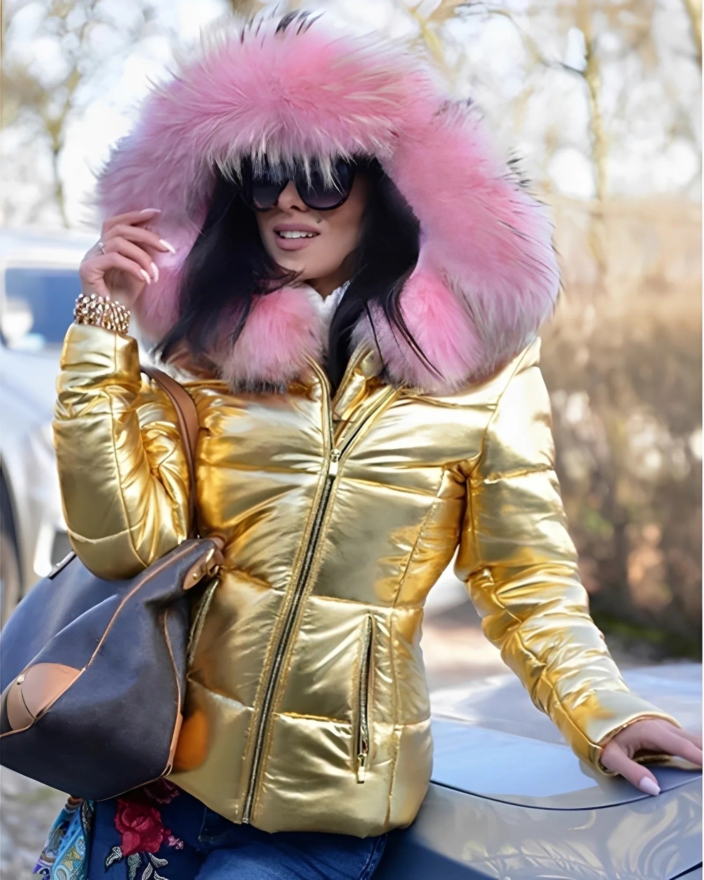 Parka Femme Élégante Hiver avec Capuchon
