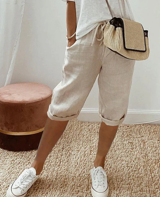 Short Confort Femme Élastique pour Loisirs - LuxeStyle