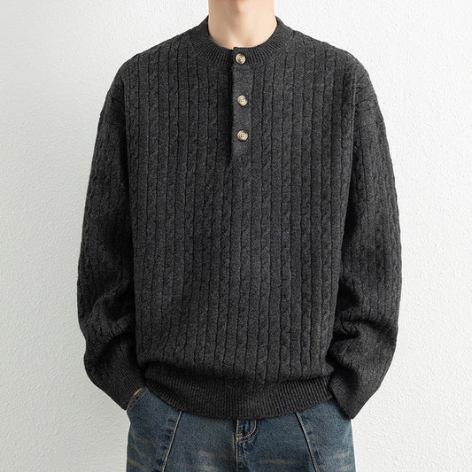 Pull Homme À Manches Longues Mélangé Automne - LuxeStyle
