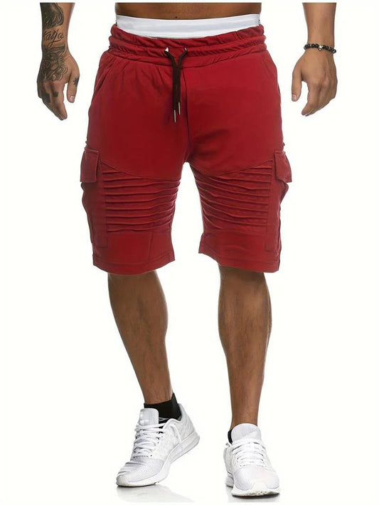 Short Décontracté Poches Côte pour Été Homme - LuxeStyle