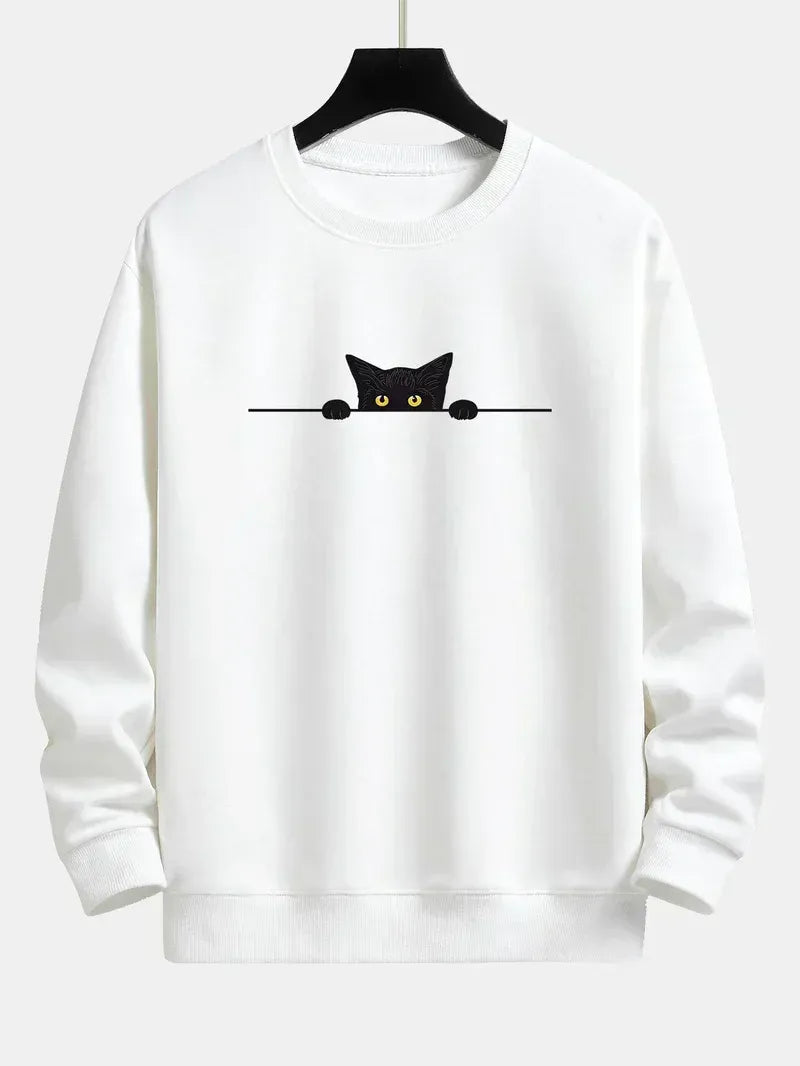 Sweat à Motif Chat Homme - Tendance et Confortable