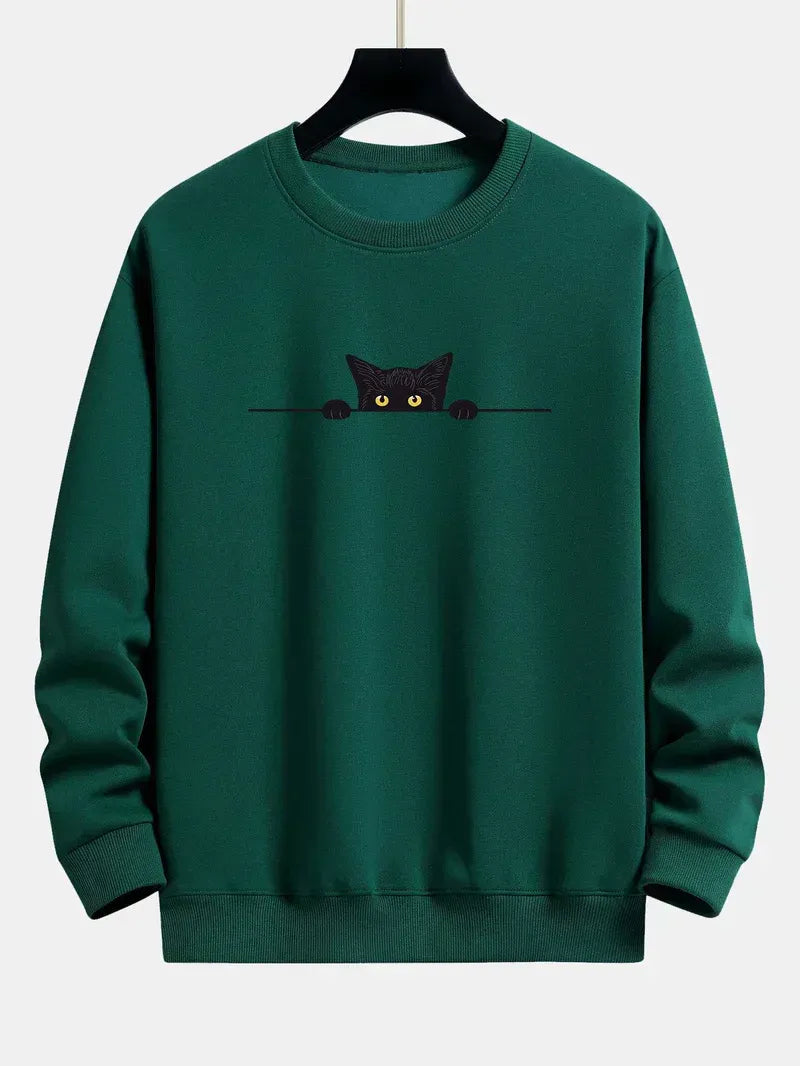 Sweat à Motif Chat Homme - Tendance et Confortable