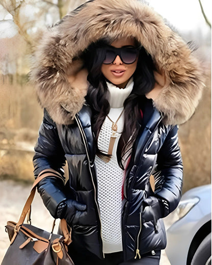 Parka Femme Élégante Hiver avec Capuchon - LuxeStyle