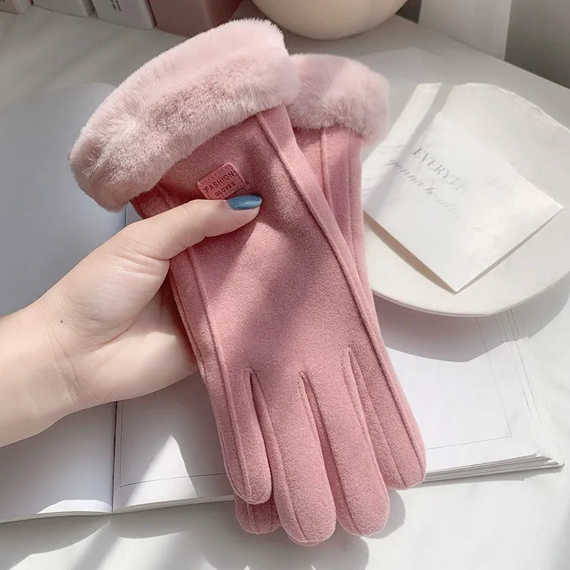 Gants Hiver Femme Chic à Cœur pour Jours Froids
