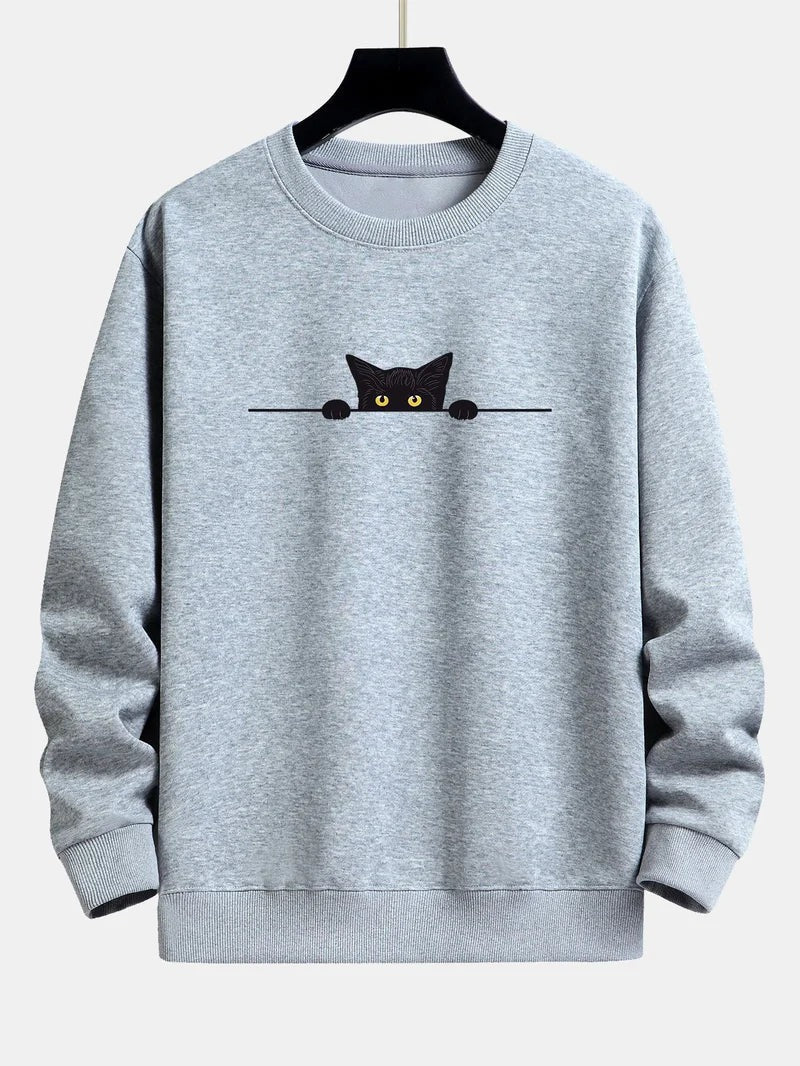 Sweat à Motif Chat Homme - Tendance et Confortable