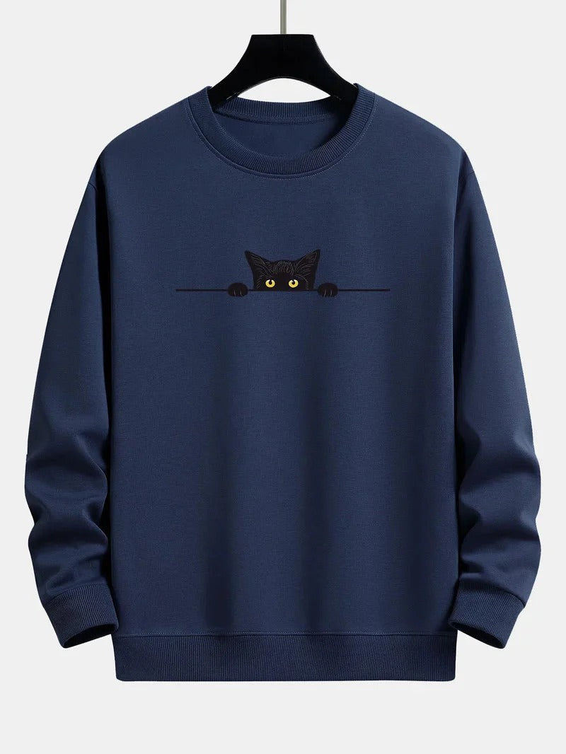Sweat à Motif Chat Homme - Tendance et Confortable
