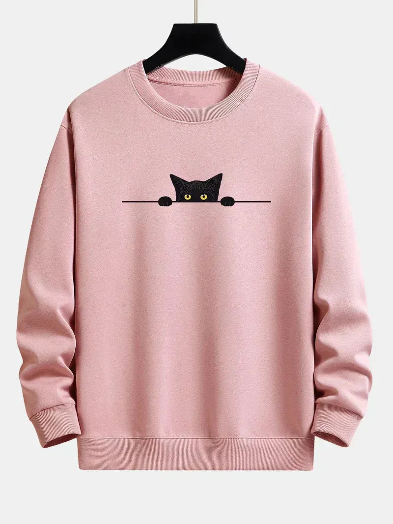 Sweat à Motif Chat Homme - Tendance et Confortable