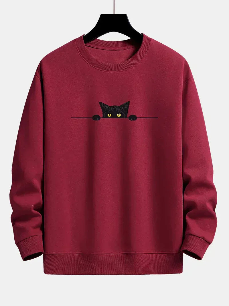 Sweat à Motif Chat Homme - Tendance et Confortable