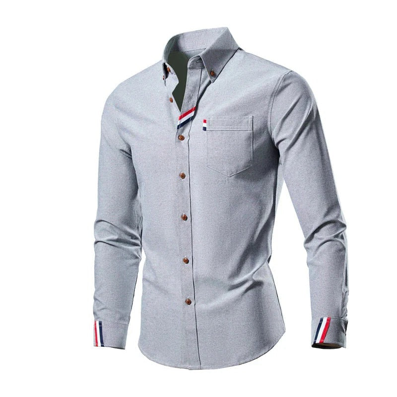 Chemise Homme Manches Longues Élégante pour Tout Les Jours