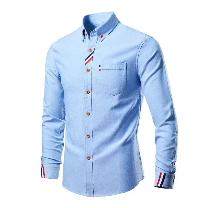 Chemise Homme Manches Longues Élégante pour Tout Les Jours