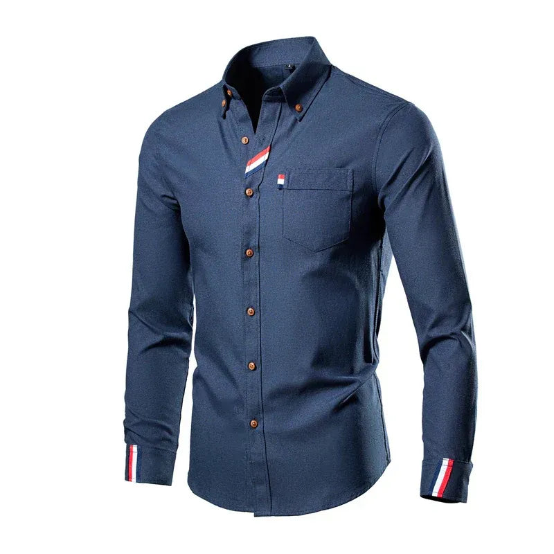 Chemise Homme Manches Longues Élégante pour Tout Les Jours