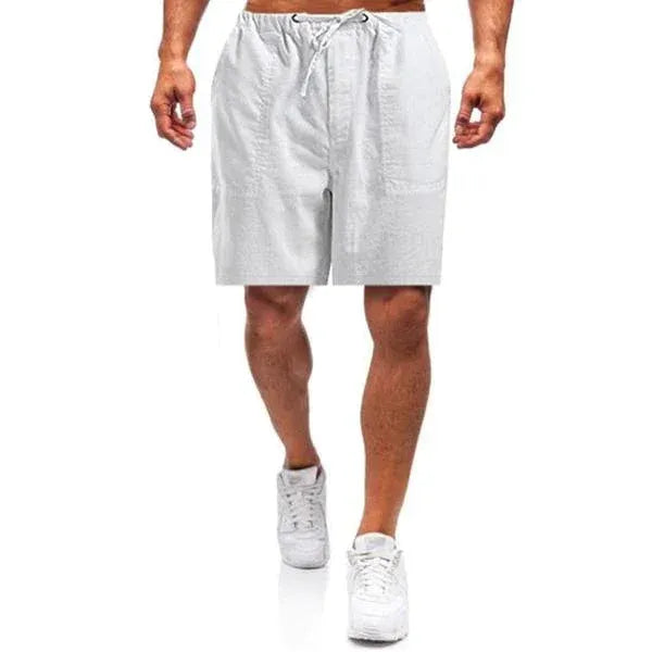 Short Décontracté pour Été Homme avec Ceinture Élastique