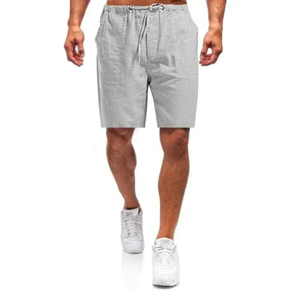 Short Décontracté pour Été Homme avec Ceinture Élastique