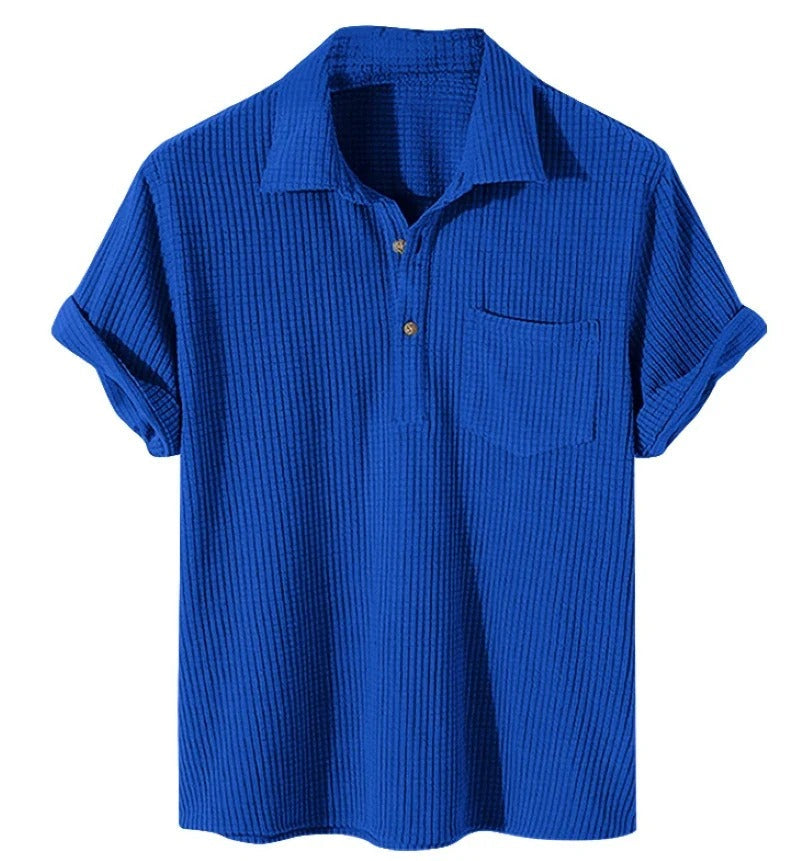 Polo Rayé Décontracté Homme Grande Taille Été