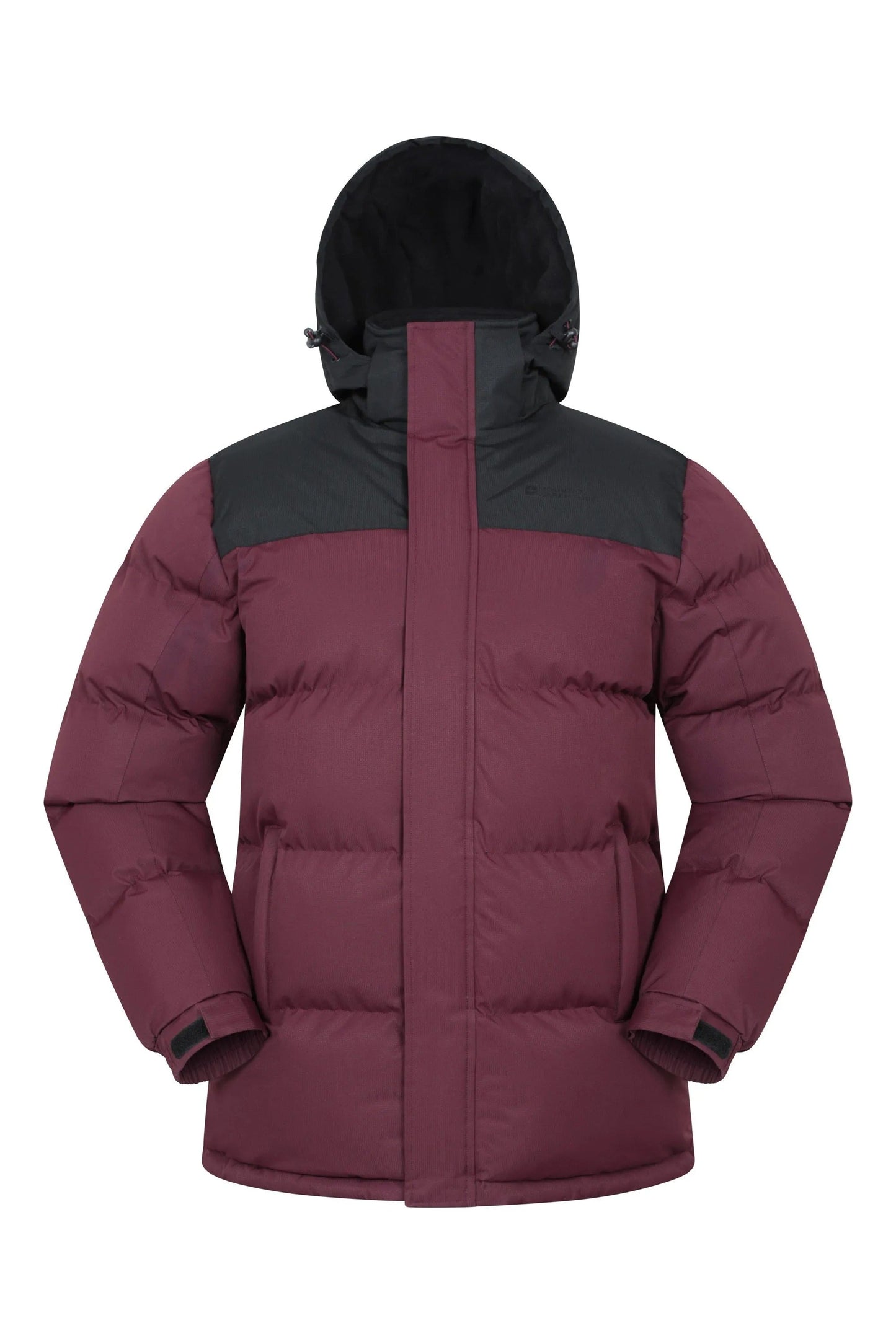 Veste Hivernale Doublée avec Capuche et Poches Fermetures Éclair pour Homme