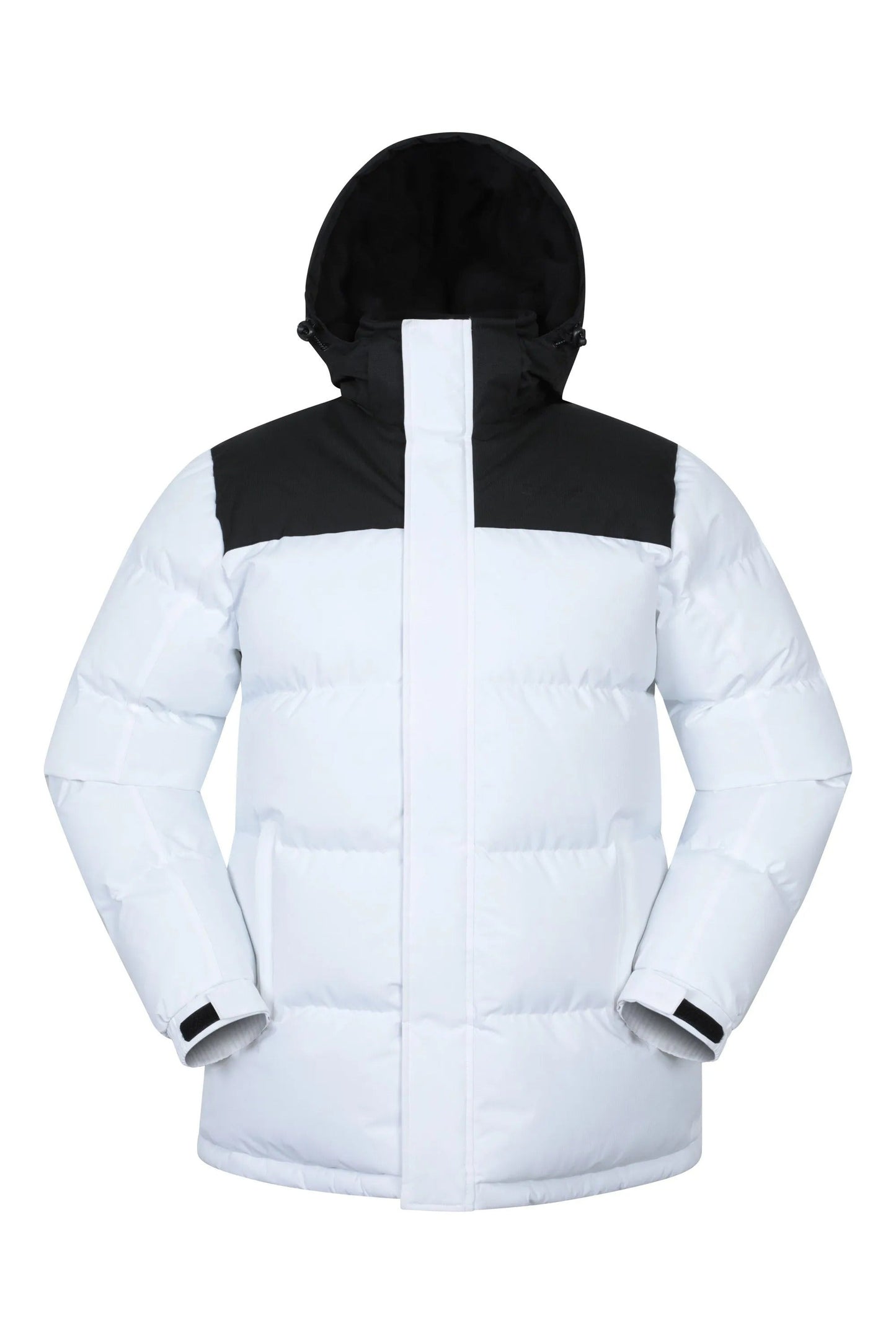 Veste Hivernale Doublée avec Capuche et Poches Fermetures Éclair pour Homme